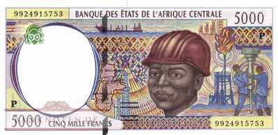 Chad - 5.000  Francs (#604Pe_UNC)