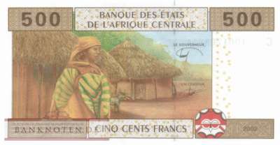 Chad - 500  Francs (#606Ce_UNC)