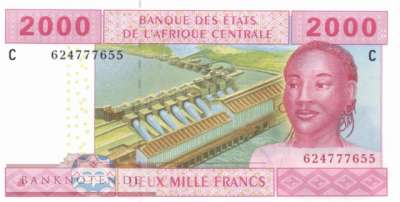 Chad - 2.000  Francs (#608Ce_UNC)