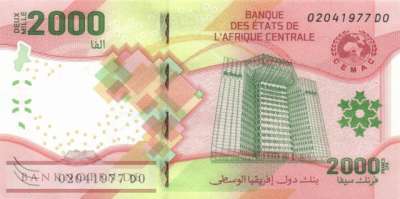 Central African States - 2.000  Francs (#702a_UNC)