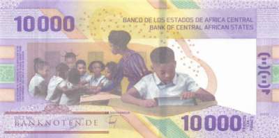 Central African States - 10.000  Francs (#704a_UNC)