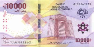 Zentralafrikanische Staaten - 10.000  Francs (#704a_UNC)
