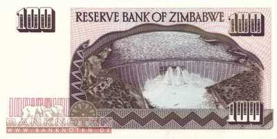 Zimbawe - 100  Dollars (#009_UNC)