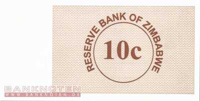 Zimbawe - 10  Cents (#035_UNC)