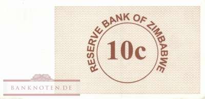 Zimbabwe - 10  Cents (#035_AU)