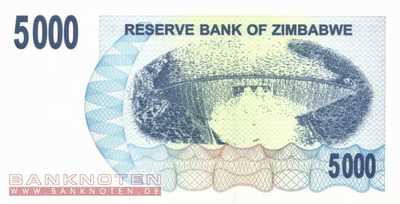 Zimbawe - 5.000  Dollar (#045_UNC)