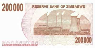 Zimbawe - 200.000  Dollar (#049_UNC)