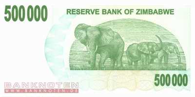 Zimbabwe - 500.000  Dollars (#051_UNC)