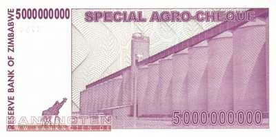 Zimbabwe - 5 Milliarden Dollars (#061_UNC)