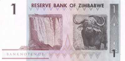 Zimbabwe - 1  Dollar - Ersatzbanknote (#065R_UNC)