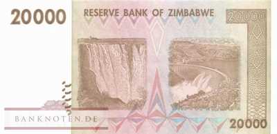 Zimbabwe - 20.000  Dollars (#073a_UNC)