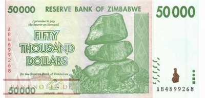 Zimbabwe - 50.000  Dollars (#074a_UNC)