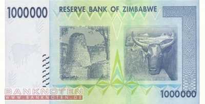 Zimbabwe - 1 Million Dollars (#077_UNC)