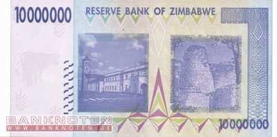 Zimbabwe - 10 Million Dollars (#078_UNC)