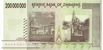 Zimbabwe - 200 Millionen Dollars (#081_UNC)