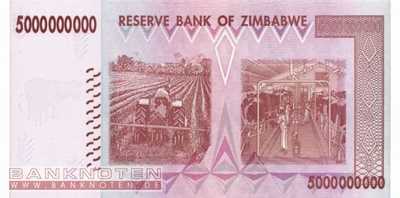 Zimbabwe - 5 Billion Dollars - Replacement (#084R_UNC)