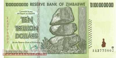 Zimbabwe - 10 Trillion Dollars (#088_UNC)