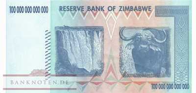 Zimbabwe - 100 Trillion Dollars (#091_UNC)