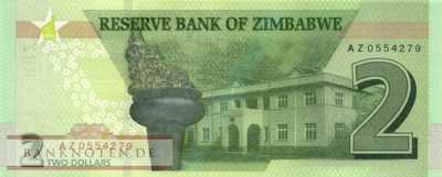 Zimbabwe - 2  Dollars - Replacement (#101aR_UNC)