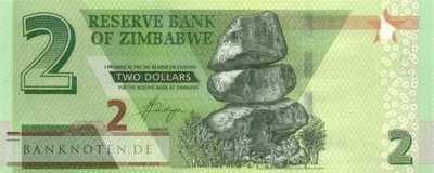 Zimbabwe - 2  Dollars - Replacement (#101aR_UNC)