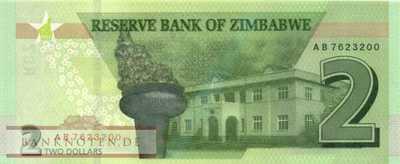 Zimbabwe - 2  Dollars (#101a_UNC)