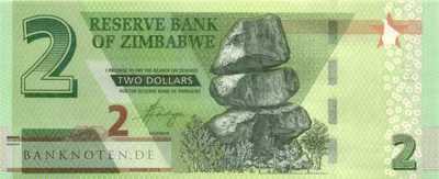 Zimbabwe - 2  Dollars (#101a_UNC)