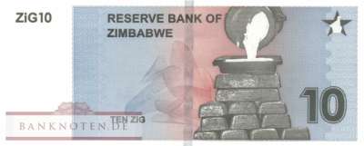 Zimbabwe - 10  ZiG (#110_UNC)