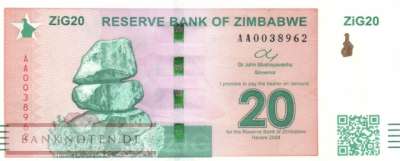 Zimbabwe - 20  ZiG (#111_UNC)