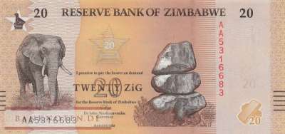 Zimbabwe - 20  ZiG (#116_UNC)