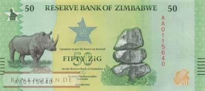 Zimbabwe - 50  ZiG (#117_UNC)