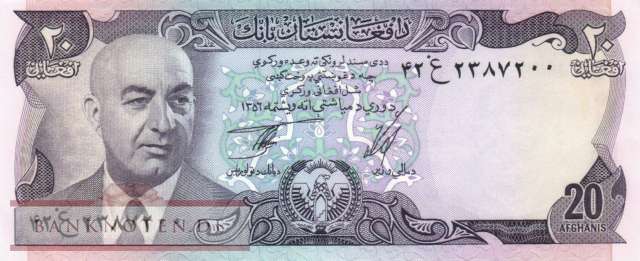 Afghanistan - 20  Afghanis (#048c_UNC)