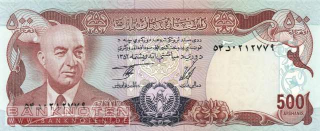 Afghanistan - 500  Afghanis (#052a_AU)