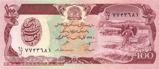 Afghanistan - 100  Afghanis (#058b_UNC)