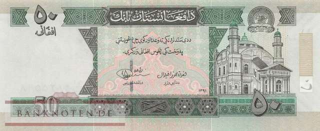 Afghanistan - 50  Afghanis (#069e_UNC)