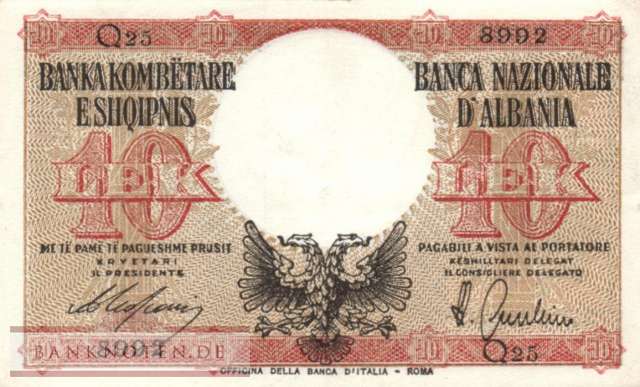 Albania - 10  Lek (#011_AU)