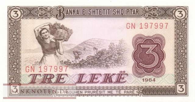 Albania - 3  Leke (#034a_UNC)