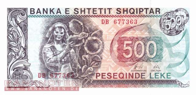 Albania - 500  Leke (#048b_UNC)