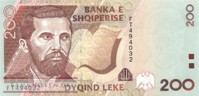 Albanien - 200  Leke (#063a_UNC)