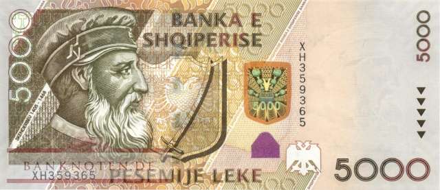 Albanien - 5.000  Leke (#075b_UNC)