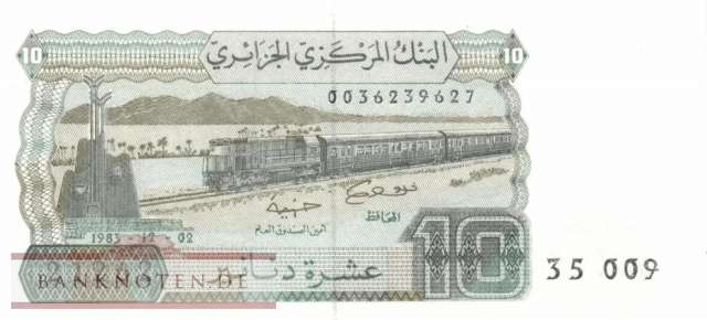 Algeria - 10  Dinars (#132a-U1_UNC)