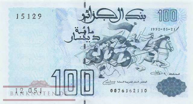Algeria - 100  Dinars (#137-2_UNC)