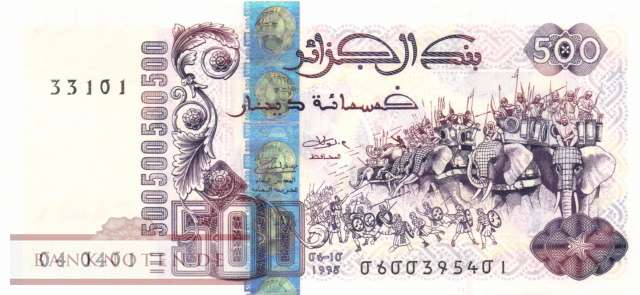 Algerien - 500  Dinars (#141-U3_UNC)