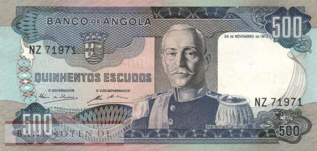 Angola - 500  Escudos (#102_VF)
