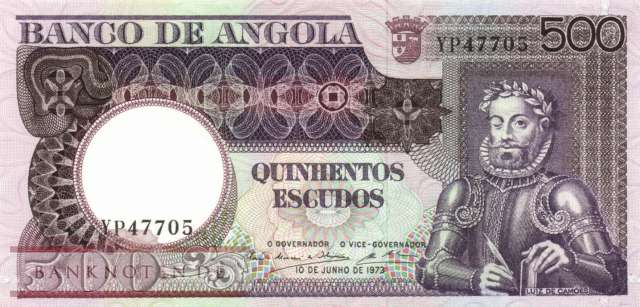 Angola - 500  Escudos (#107_UNC)