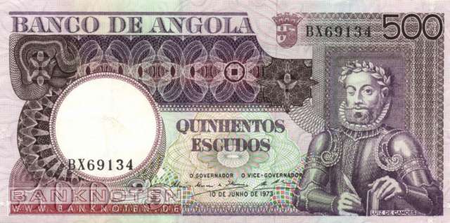 Angola - 500 Escudos (#107_XF)