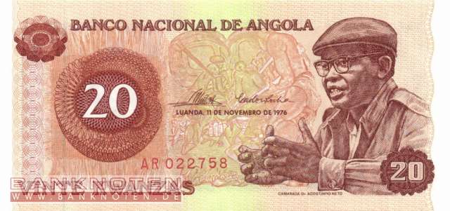 Angola - 20  Kwanzas (#109a_UNC)