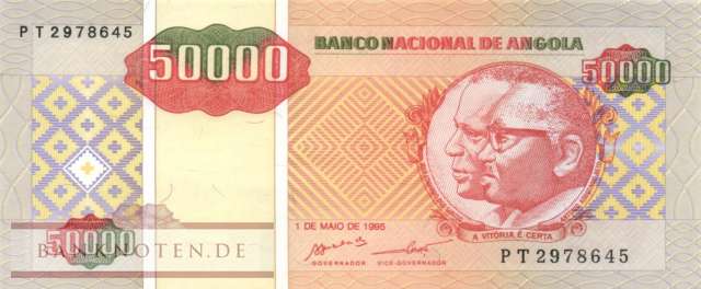 Angola - 50.000  Kwanzas Reajustados (#138_UNC)