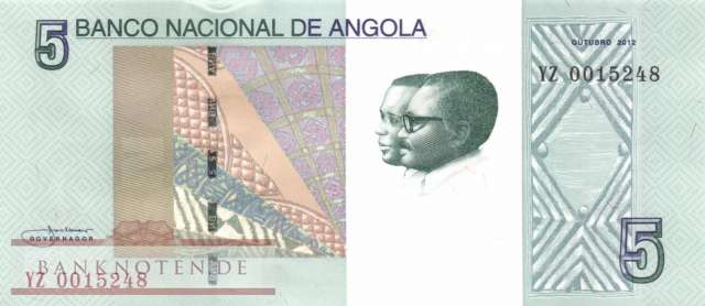 Angola - 5  Kwanzas - Ersatzbanknote (#151_AR_UNC)