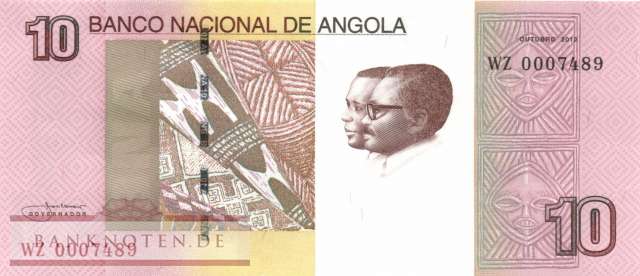 Angola - 10  Kwanzas - Ersatzbanknote (#151_BR_UNC)