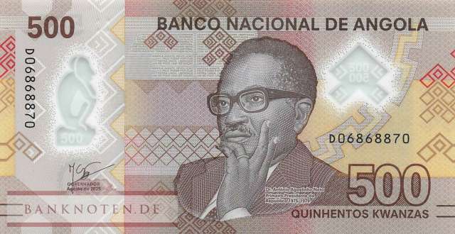 Angola - 500  Kwanzas (#161c_UNC)